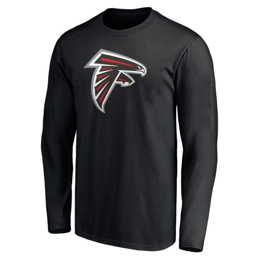 Atlanta Falcons Team Authentic Personalized Name & Number Long Sleeve T-Shirt – Black - Image 2