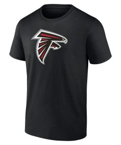 Alternative view of Atlanta Falcons Team Authentic Personalized Name & Number T-Shirt – Black