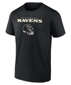 Alternative view of Baltimore Ravens Personalized Name & Number Team Wordmark T-Shirt – Black