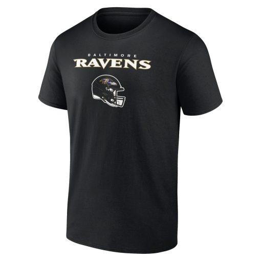 Baltimore Ravens Personalized Name & Number Team Wordmark T-Shirt – Black - Image 2