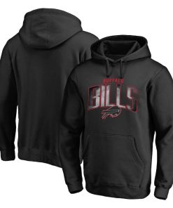 Buffalo Bills Arch Smoke Pullover Hoodie – Black
