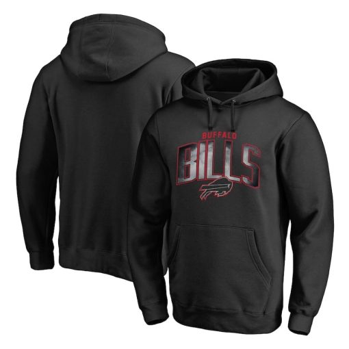 Buffalo Bills Arch Smoke Pullover Hoodie – Black