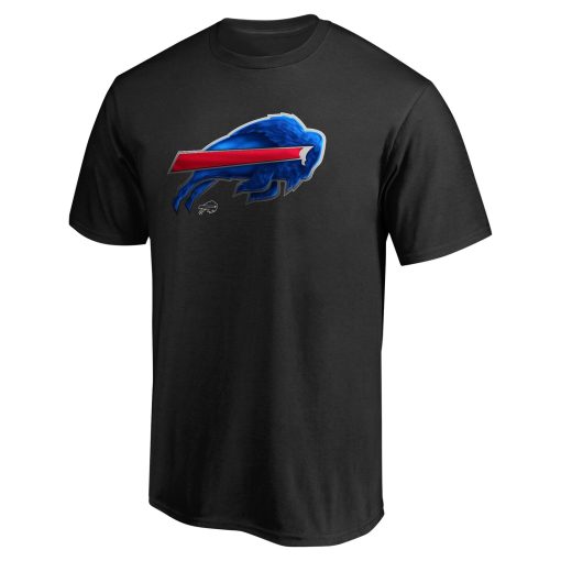 Buffalo Bills Personalized Midnight Mascot T-Shirt – Black - Image 2