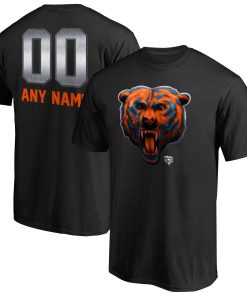 Chicago Bears Personalized Midnight Mascot T-Shirt – Black
