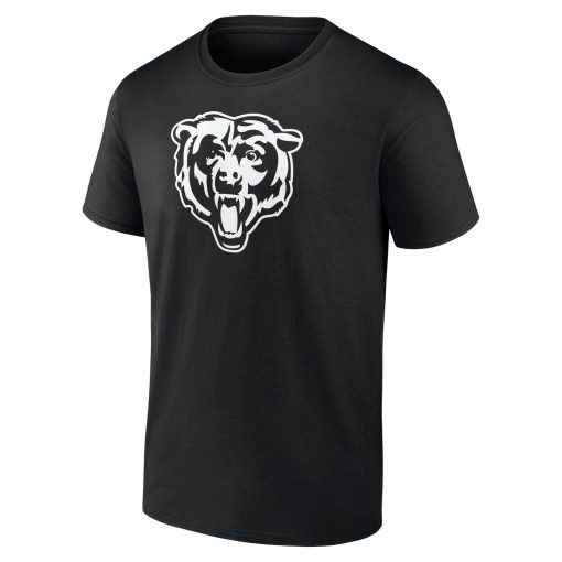 Chicago Bears Personalized Name & Number Monochrome T-Shirt – Black - Image 2