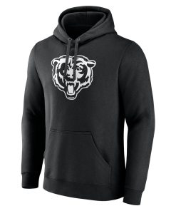 Alternative view of Chicago Bears Personalized Name & Number Pullover Hoodie – Black