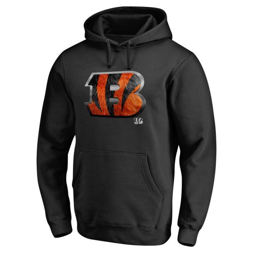 Cincinnati Bengals Personalized Midnight Mascot Pullover Hoodie – Black - Image 2