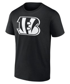 Alternative view of Cincinnati Bengals Personalized Name & Number Monochrome T-Shirt – Black