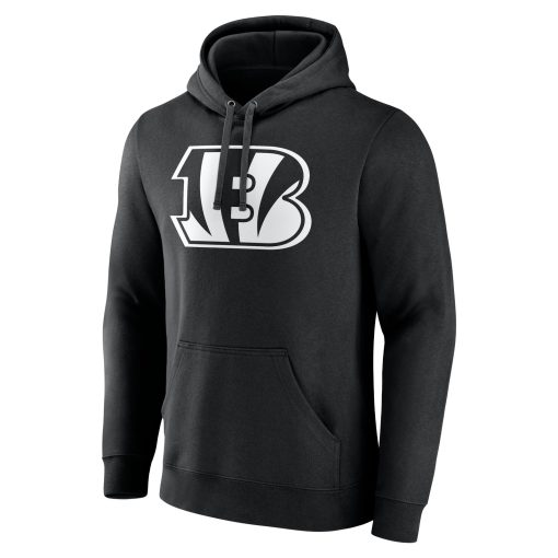 Cincinnati Bengals Personalized Name & Number Pullover Hoodie – Black - Image 2