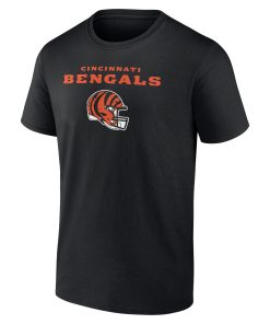 Alternative view of Cincinnati Bengals Personalized Name & Number Team Wordmark T-Shirt – Black