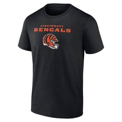 Cincinnati Bengals Personalized Name & Number Team Wordmark T-Shirt – Black - Image 2