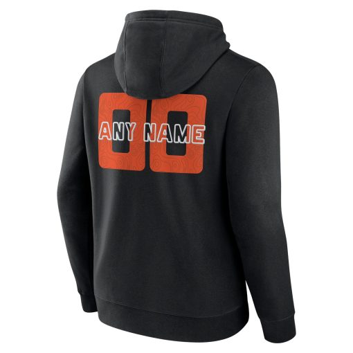 Cincinnati Bengals Stellar Personalized Name & Number Pullover Hoodie – Black - Image 3