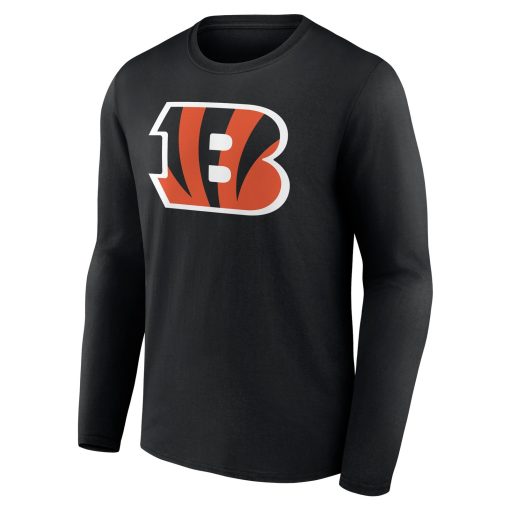 Cincinnati Bengals  Team Authentic Custom Long Sleeve T-Shirt – Black - Image 2