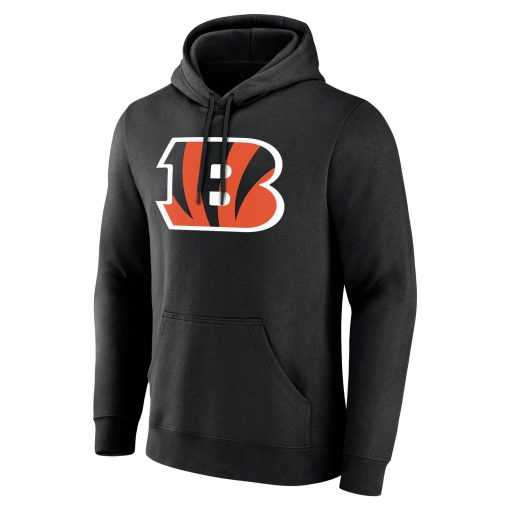 Cincinnati Bengals  Team Authentic Custom Pullover Hoodie – Black - Image 2