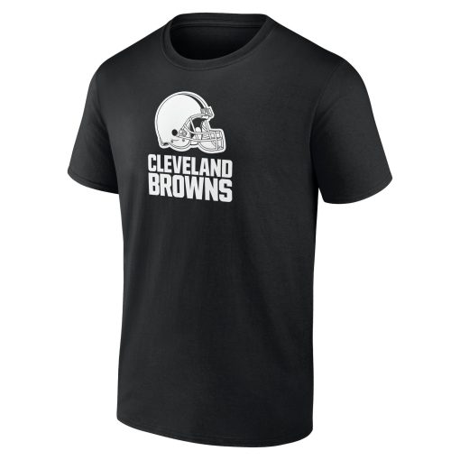 Cleveland Browns Personalized Name & Number Monochrome T-Shirt – Black - Image 2