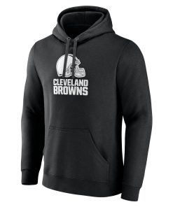 Alternative view of Cleveland Browns Personalized Name & Number Pullover Hoodie – Black