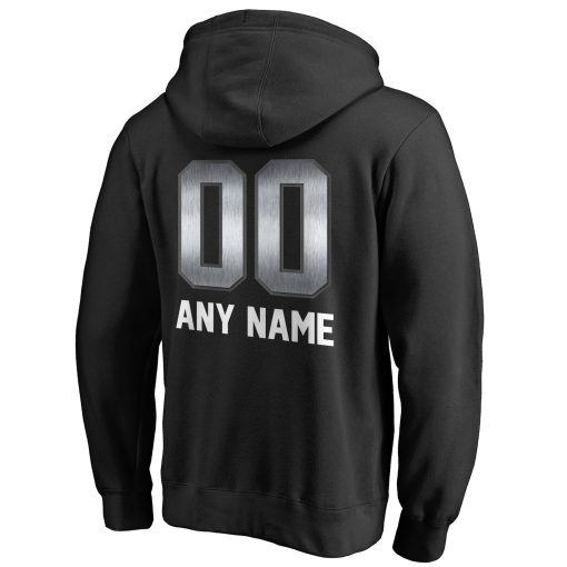 Dallas Cowboys Personalized Midnight Mascot Pullover Hoodie – Black - Image 3