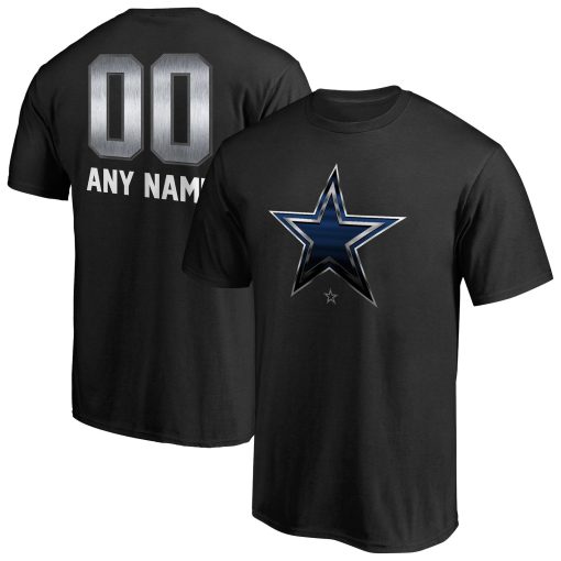 Dallas Cowboys Personalized Midnight Mascot T-Shirt – Black