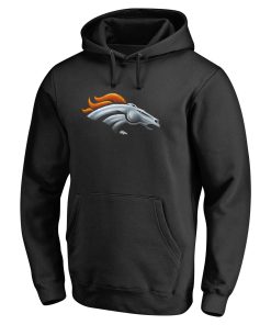 Alternative view of Denver Broncos Personalized Midnight Mascot Pullover Hoodie – Black