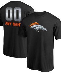 Denver Broncos Personalized Midnight Mascot T-Shirt – Black