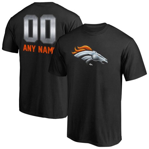 Denver Broncos Personalized Midnight Mascot T-Shirt – Black