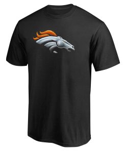 Alternative view of Denver Broncos Personalized Midnight Mascot T-Shirt – Black
