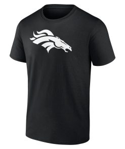 Alternative view of Denver Broncos Personalized Name & Number Monochrome T-Shirt – Black