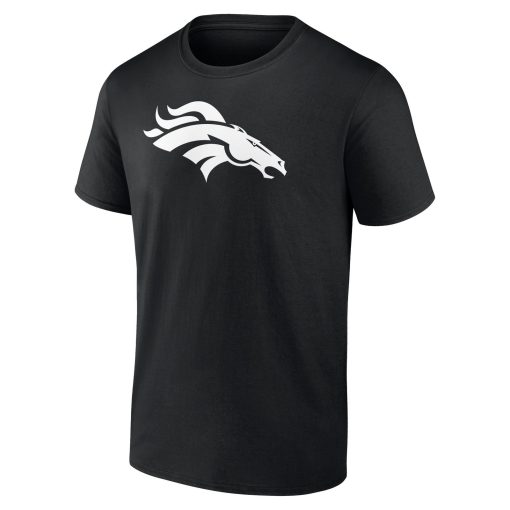 Denver Broncos Personalized Name & Number Monochrome T-Shirt – Black - Image 2