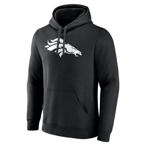 Denver Broncos Personalized Name & Number Pullover Hoodie – Black - Image 2