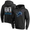 Detroit Lions Personalized Midnight Mascot Pullover Hoodie – Black