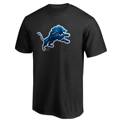 Detroit Lions Personalized Midnight Mascot T-Shirt – Black - Image 2