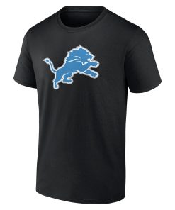 Alternative view of Detroit Lions  Team Authentic Custom T-Shirt – Black