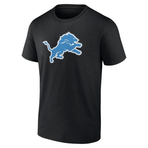 Detroit Lions  Team Authentic Custom T-Shirt – Black - Image 2