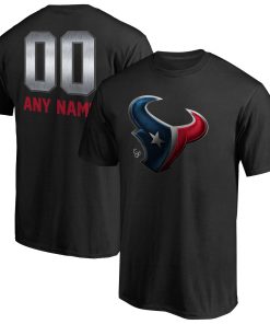 Houston Texans Personalized Midnight Mascot T-Shirt – Black