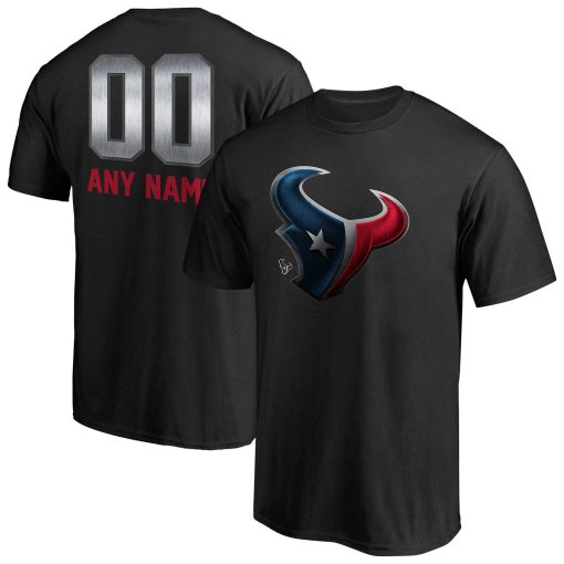 Houston Texans Personalized Midnight Mascot T-Shirt – Black