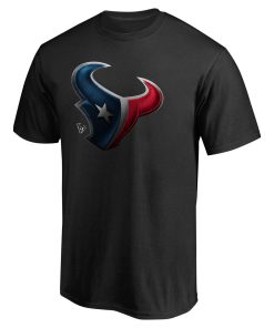 Alternative view of Houston Texans Personalized Midnight Mascot T-Shirt – Black