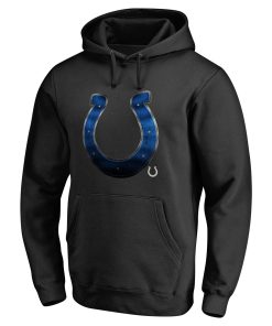 Alternative view of Indianapolis Colts Personalized Midnight Mascot Pullover Hoodie – Black
