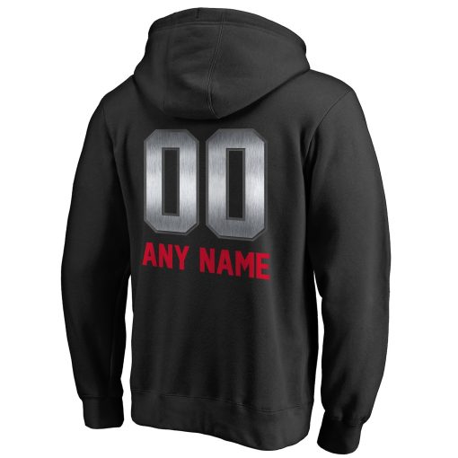 Kansas City Chiefs Personalized Midnight Mascot Pullover Hoodie – Black - Image 3