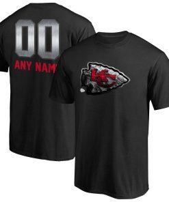 Kansas City Chiefs Personalized Midnight Mascot T-Shirt – Black