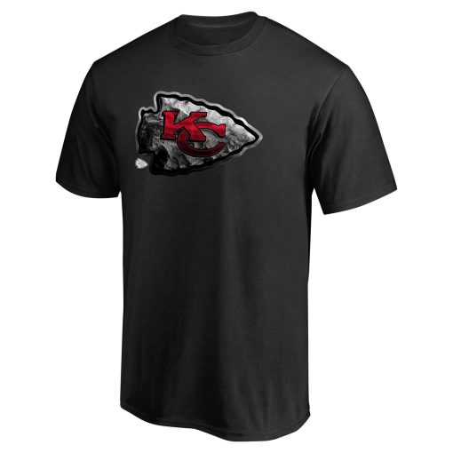 Kansas City Chiefs Personalized Midnight Mascot T-Shirt – Black - Image 2