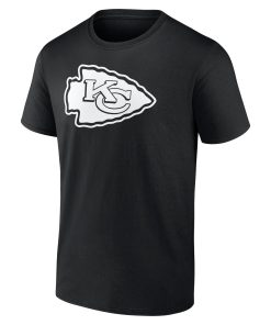 Alternative view of Kansas City Chiefs Personalized Name & Number Monochrome T-Shirt – Black