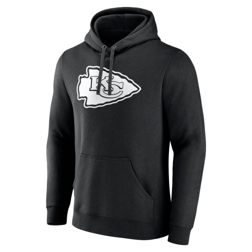 Kansas City Chiefs Personalized Name & Number Pullover Hoodie – Black - Image 2