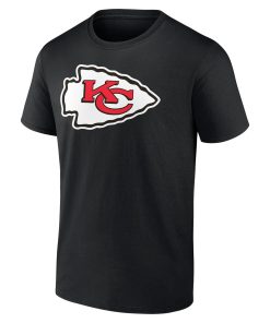 Alternative view of Kansas City Chiefs Team Authentic Logo Personalized Name & Number T-Shirt – Black