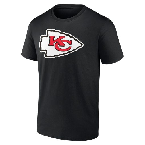 Kansas City Chiefs Team Authentic Logo Personalized Name & Number T-Shirt – Black - Image 2