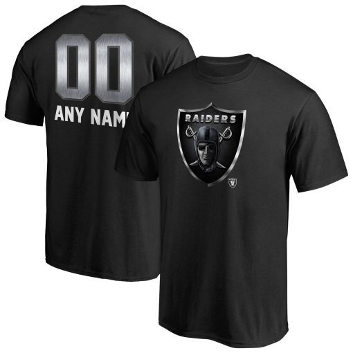 Las Vegas Raiders Personalized Midnight Mascot T-Shirt – Black