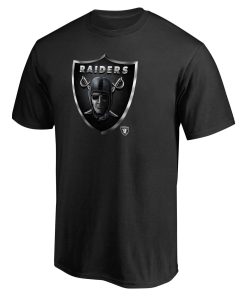 Alternative view of Las Vegas Raiders Personalized Midnight Mascot T-Shirt – Black