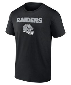 Alternative view of Las Vegas Raiders Personalized Name & Number Team Wordmark T-Shirt – Black