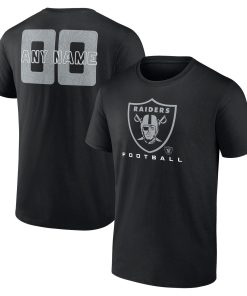 Las Vegas Raiders Stellar Personalized Name & Number T-Shirt – Black