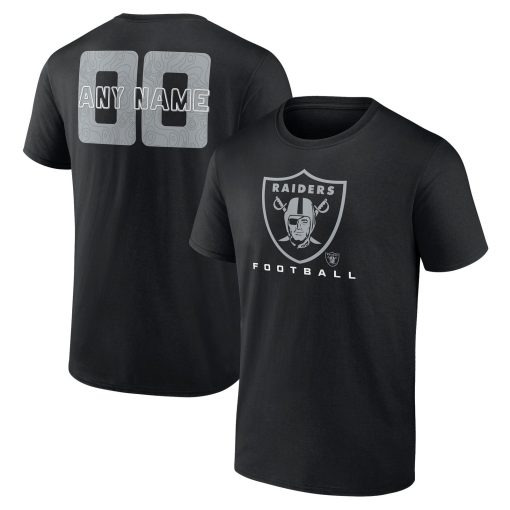 Las Vegas Raiders Stellar Personalized Name & Number T-Shirt – Black