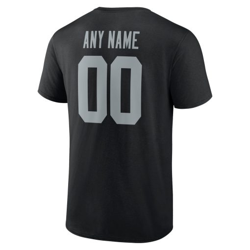 Las Vegas Raiders Team Authentic Personalized Name & Number T-Shirt – Black - Image 3